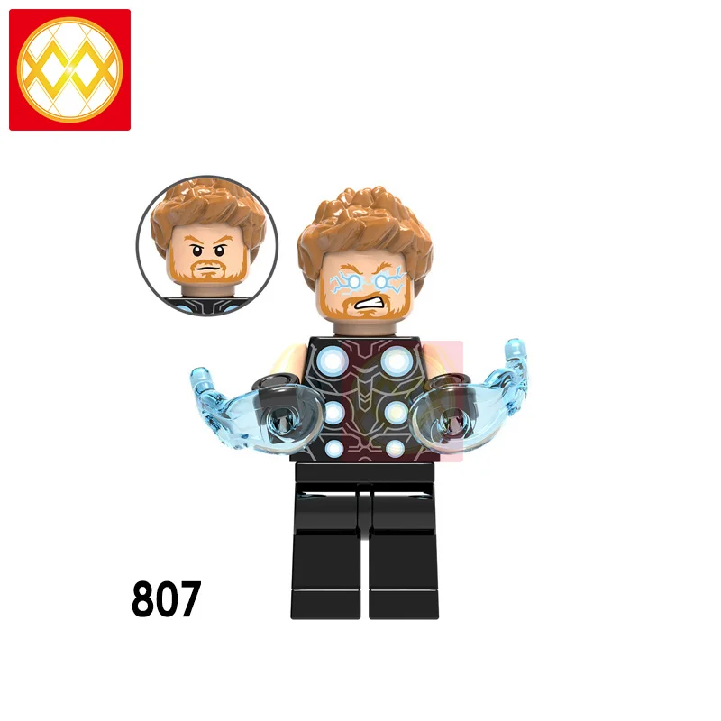 20 штук WM793 пьянство Бро Тор с бородой Мстители Marvel Fat Thor с Cola Модель Коллекция строительные блоки детские игрушки - Цвет: xh807