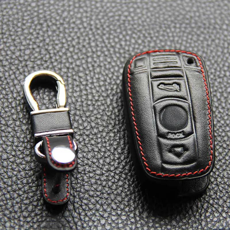 Кожаный чехол для ключей Icecare Bmw E30 X1 X3 X5 X6 320 525 E34 E36 кожаный с цепочкой