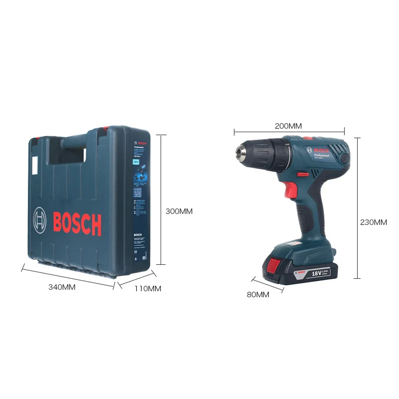 Bosch GSR180 Li 18В отвертка высокой мощности перезаряжаемая ручная дрель для дома