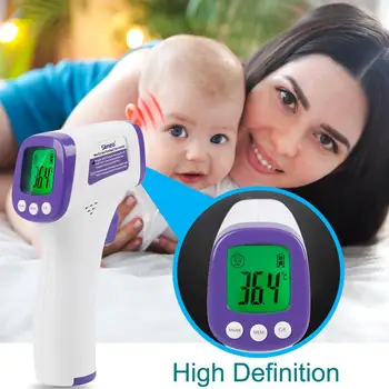 

Forehead Digital Infrared Thermometer Temperature Gauge Non-Contact Baby Adult Temperature Measurement Device LCD Termometro