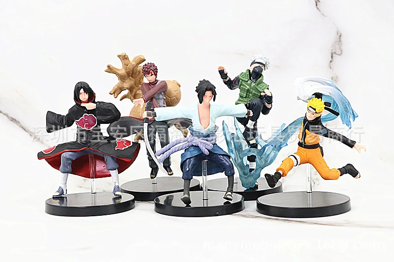 

Naruto Action Figure Toys 5 Styles Q style Zabuza Haku Kakashi Sasuke Naruto Sakura PVC Model Doll Collection Kids Toy 1PCS/lot