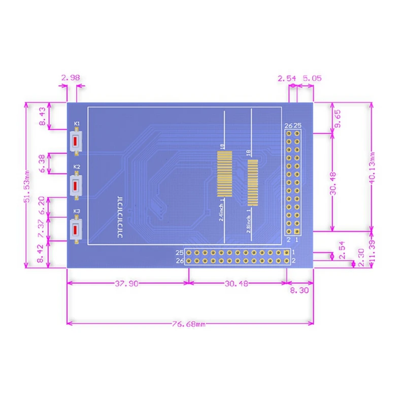 2,8 дюймовый ЖК-экран 320x240 TFT дисплей модуль дисплея Панель для Raspberry Pi 4B Raspberry Pi 3 Model B/B