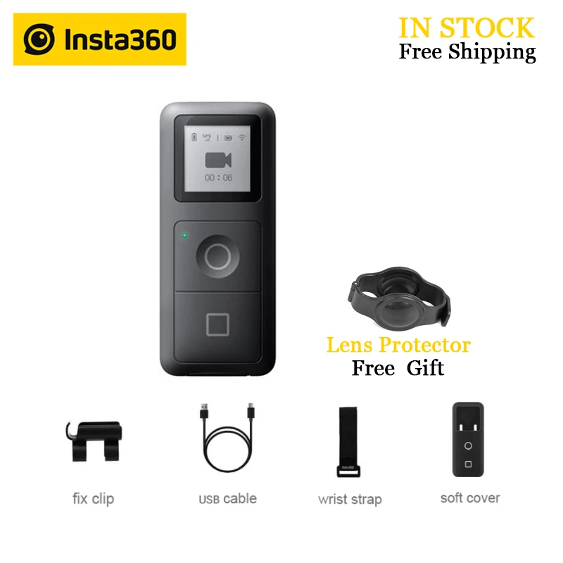 

In Stock Insta360 ONE X GPS Smart Remote Control for 360 Action Camera VR Insta 360 ONE X Panoramic Camera Accessories