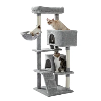 Domestic Delivery Cat Toy Scratching Wood Climbing Tree Cat Jumping Toy with Ladder Climbing Frame Cat Furniture Scratching Post 1