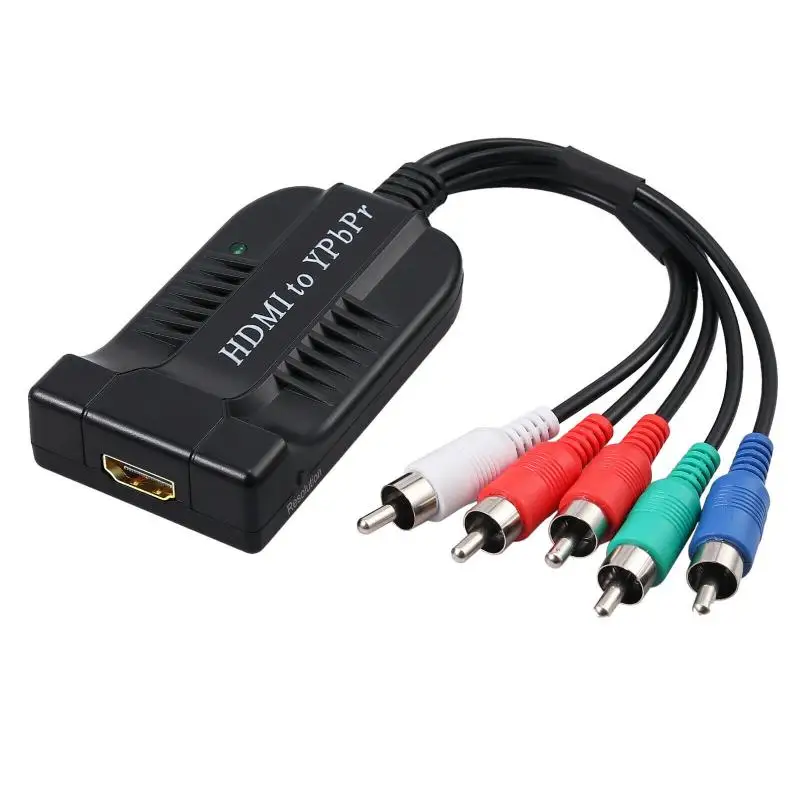 Новый компонент в HDMI конвертер 5RCA RGB YPbPr поддерживает 1080P видео аудио адаптер для