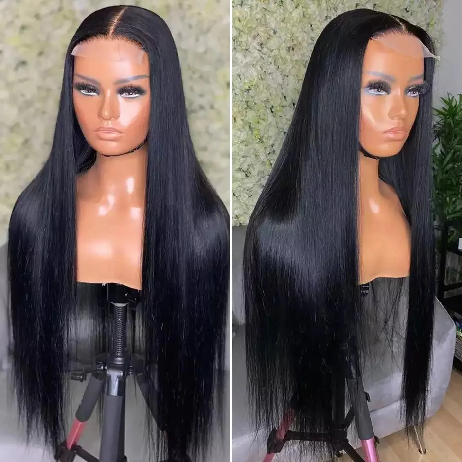 13x4 Straight Lace Front Wigs Human Hair Brazilian 30 40 Inch Hd Lace Frontal Wig Bone Straight For Women 5x5 Closure Wig