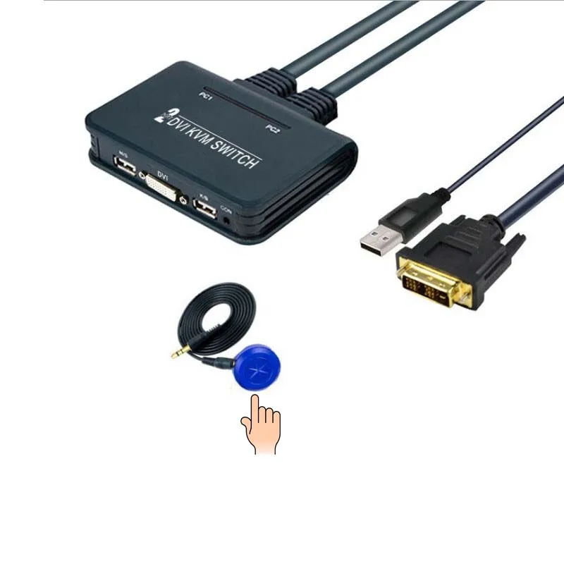 2 port all in DVI KVM switch with USB mouse and keyboard sharing desktop controller switch 1 2 port all in DVI KVM switch with USB mouse and keyboard sharing desktop controller switch 2
