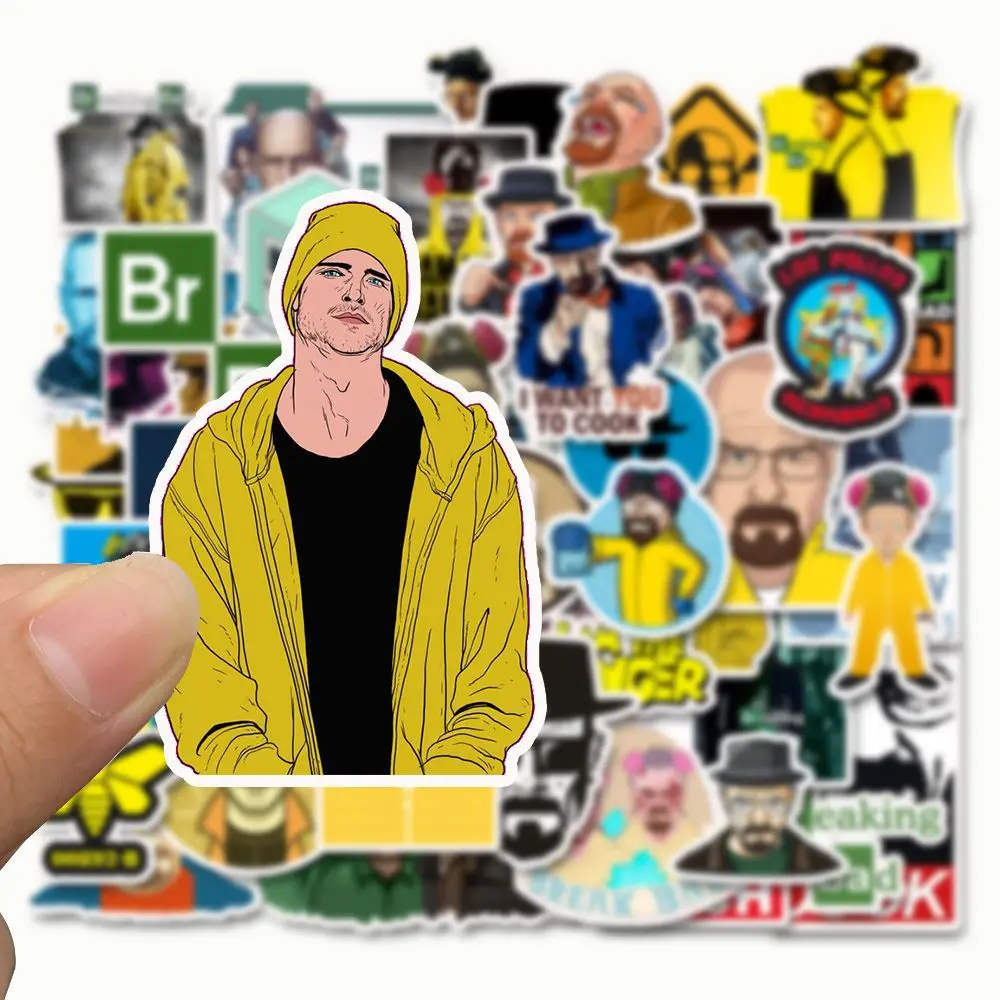 10/30/50pcs Pack Breaking Bad Waterproof PVC Stickers Skateboard Motorcycle Hydroflask Luggage Snowboard Cool Sticker Kids Toys