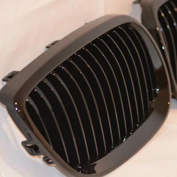 

New 2pcs Car Front Grille Kidney Type High Quality ABS For BMW E92 E93 2006-2010 Black Grille Accessaries