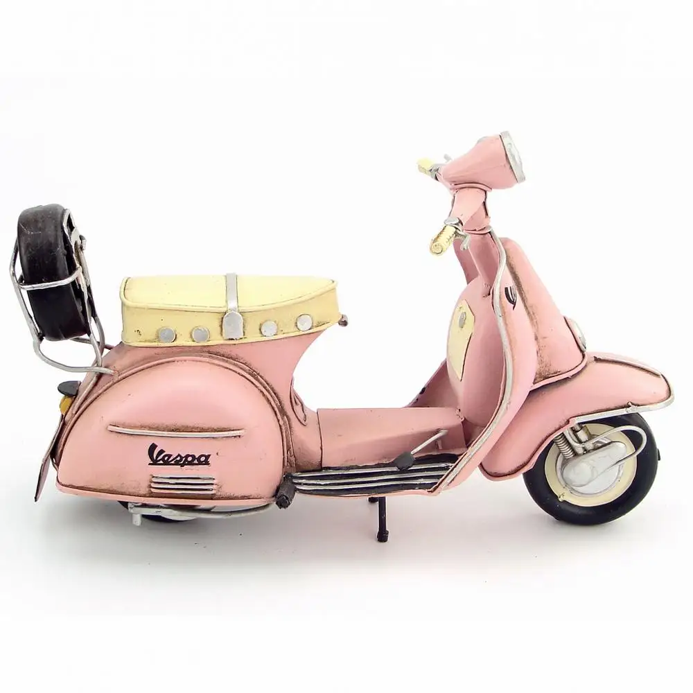 Абсолютно новая модель мотоцикла ручной работы 1965 VESPA металлический мотоцикл артефакт модель игрушки для коллекции подарок украшение