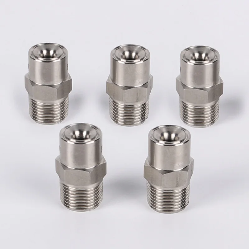 1pcs 1/8" 1/4" 3/8" 1/2" BSPT 304 Stainless Steel BB-W Wide Angle Water Jet Nozzle Full Cone Spray Nozzle 4