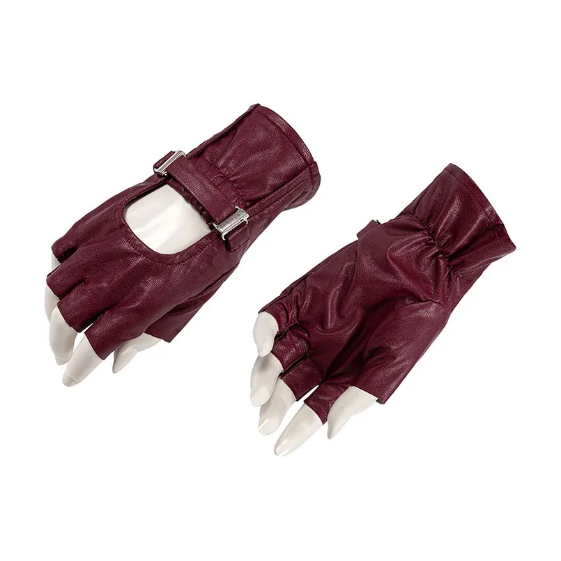 Guantes de Halloween de la guerra Civil para mujer adulta, disfraz de bruja  escarlata, guantes de medio dedo _ - AliExpress Mobile