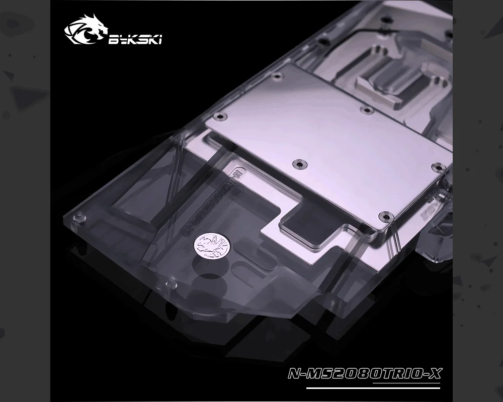Bykski N-MS2080TRIO-X, полное покрытие видеокарты блок водяного охлаждения, для MSI RTX2080 Gaming X TRIO