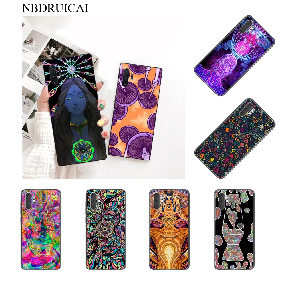 

NBDRUICAI 198DD Psychedelic drawing Phone Case Cover Hull for Samsung Note 3 4 5 7 8 9 10 pro A7 2018 A10 A40 A50 A70 J7 2018