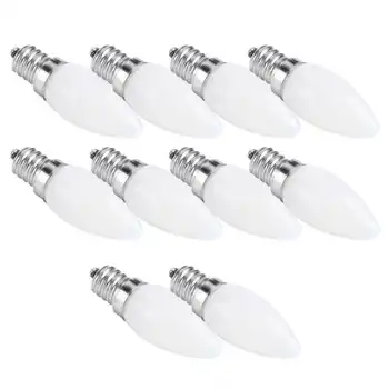 

10Pcs Mini E12 LED Candelabra Light Bulbs 1.5W AC 230V for HomeCabinet Hotel Lighting Lighting Fixtures