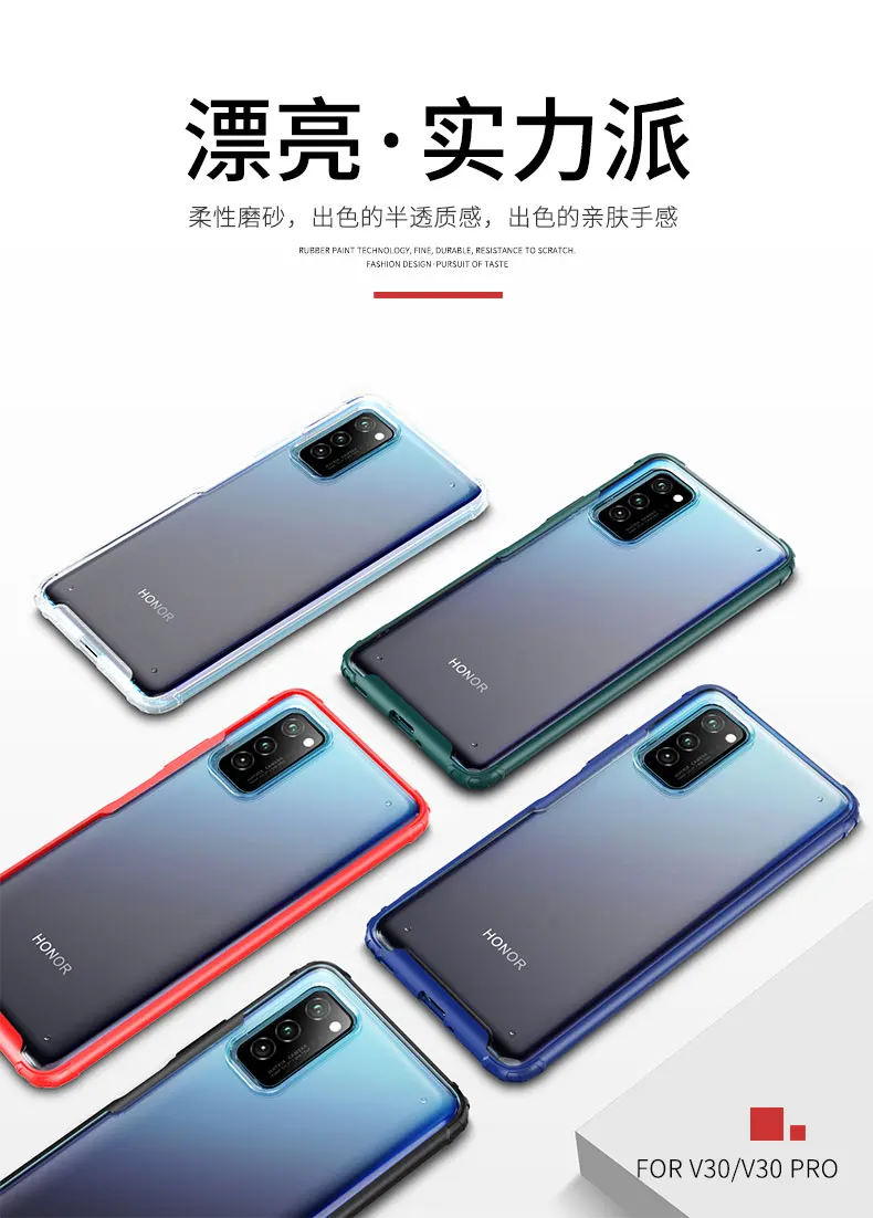 Полупрозрачный чехол Tigenkey для huawei Honor v30 V30Pro, разноцветный светильник, мягкий силиконовый чехол для Honor v30 V30Pro, чехол