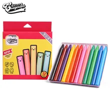Стиль Лидер продаж Детская щетка 12-Цвет круг Пластик мелки Безопасный детский карандаш канцелярские творческие принадлежности