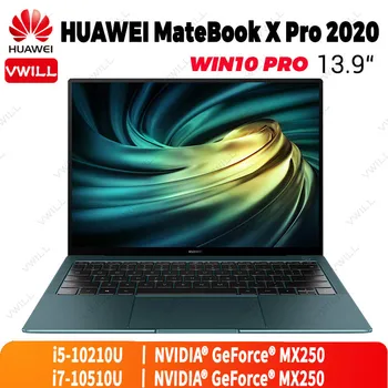 13.9 inch HUAWEI MateBook X Pro 2021 Laptop Intel Core i5-10210U/i7-10510U NVIDIA MX250 Touchscreen Windows 10 Pro Enlish 1
