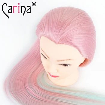 

60cm Hairdressing Head For Hairstyles Hairdresser Mannequin Head With Long Hair Mannequins For Sale cosmetology Female Dummy