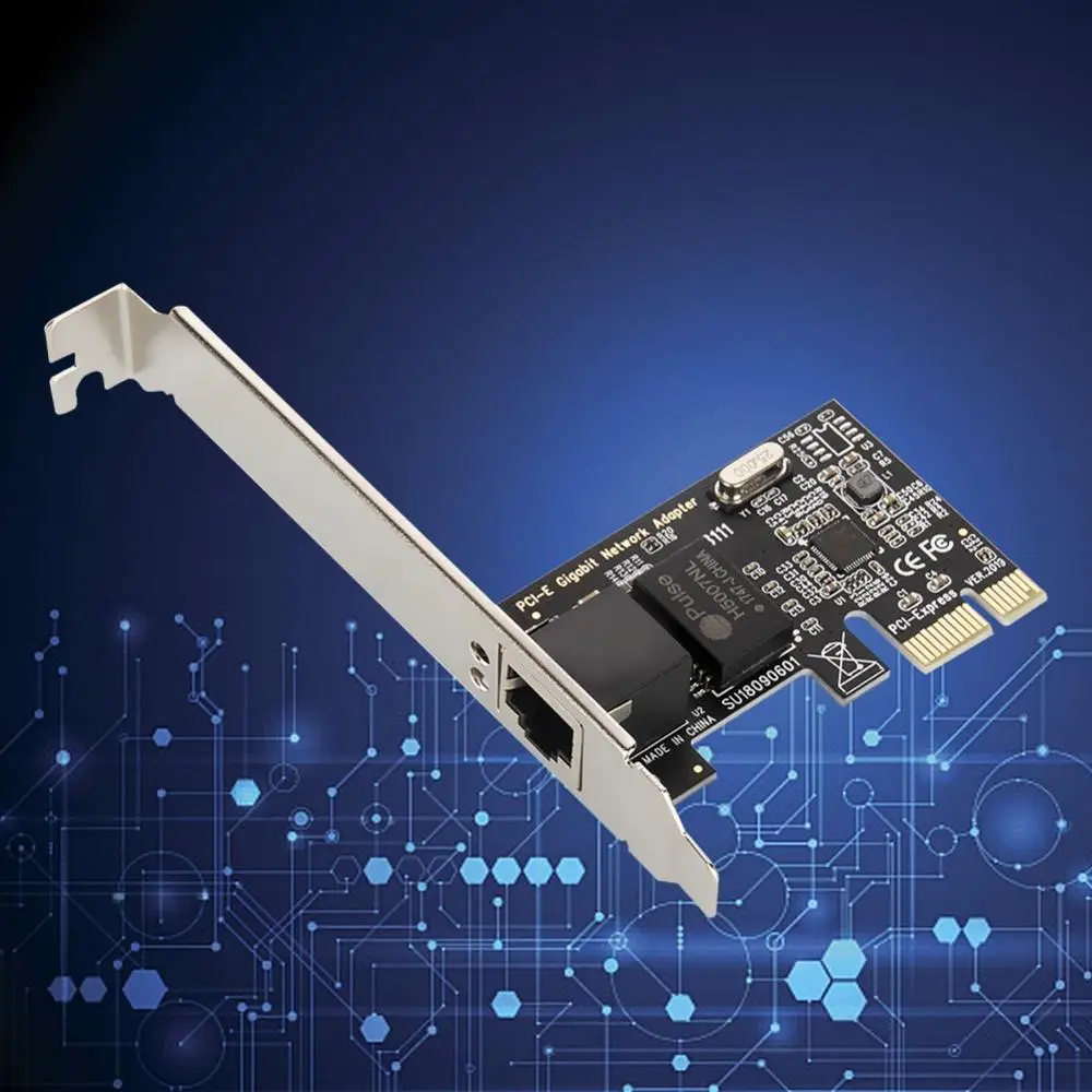 10/100/1000M PCI-E RJ45 сетевая карта Ethernet гигабитная карта PCI-E с CD-диском для s Windows XP/7/8/8,1/10