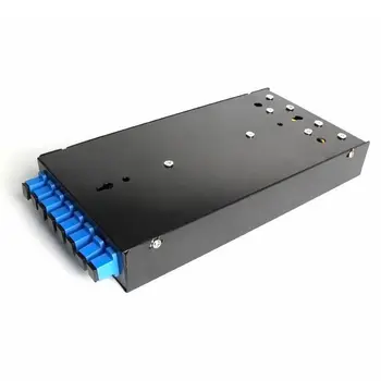 

Fiber optic terminal box 8 core Desktop Type SC PC UPC with adapter pigtail 8 Ports Fiber optical Patch Panel