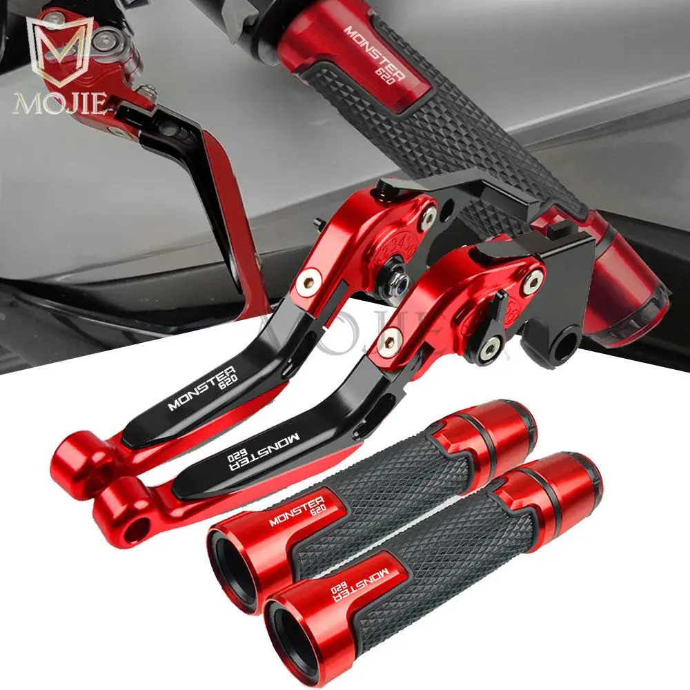 Manopole E Estremità Manubrio Antiscivolo Per Moto Leve Frizione Freno Pieghevoli Per Ducati 620 Monster 620 Monster 2003 2004 2005 2006