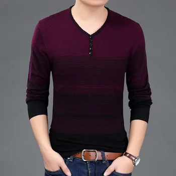 

2020 New design men V-Neck casual comfortable cotton T-shirt