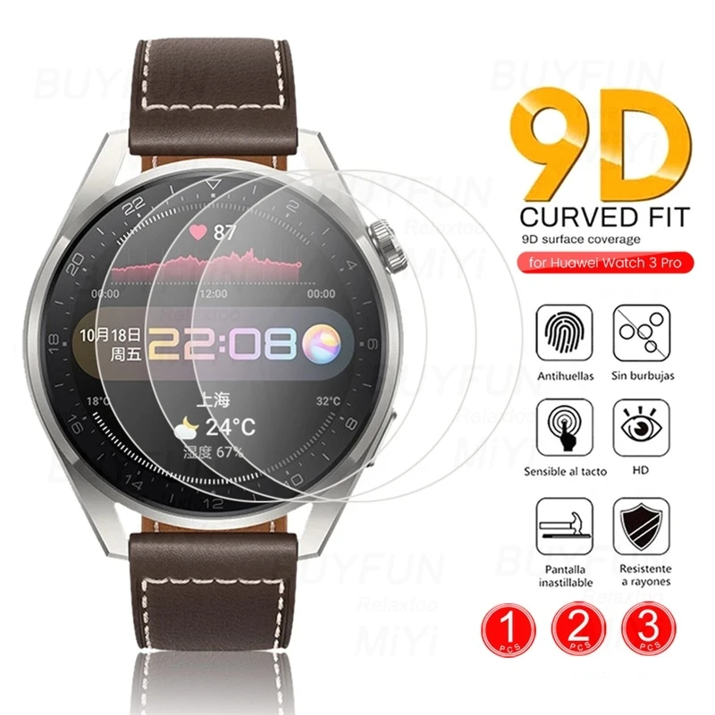 1-3 шт. Защитное стекло для Huawei часы 3 Pro Hauwei GT2 GT 46 мм Smartwatch Защитная пленка с полным
