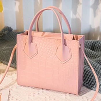 

2020 Fashion Trend Women Crocodile Pattern Crossbody Handbags Stylish Tote for Ladies Vintage Classic Solid Style Shoulder Bag