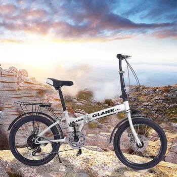 

20 Inch Lightweight Mini Folding Bike Small Portable Bicycle Adult Student