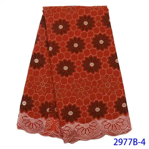 Picture 4 African lace fabric Hot Sale Swiss voile lace fabric High Quality Nigerian tulle French lace for wedding YA2977B-6 - Цвет: Picture 4