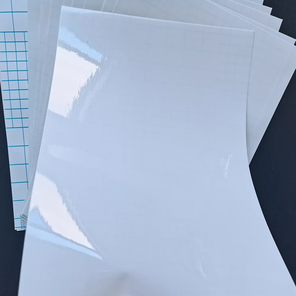 50pcs A4 Self Adhesive Glossy Cold Lamination Film without air bubble for Protecting Photos and Specimen Making lamination film