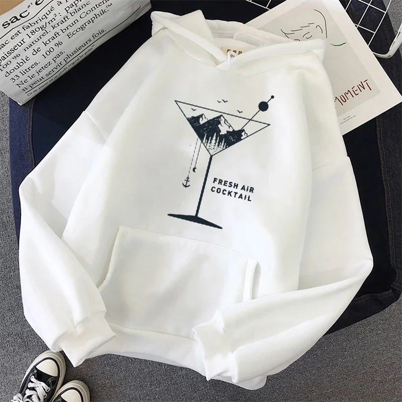 

Winter Aesthetic scenery printing Hoodies Harajuku for Women's Clothes Loose Long Sleeve Tops lovers Pocket Pullovers Sweatshirt