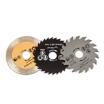 

3pcs Metal Chainsaw Blades Mini Circular Saw Blade Replacement Parts Electric Wood Cutting Tool Woodworking Cutting Machine Home