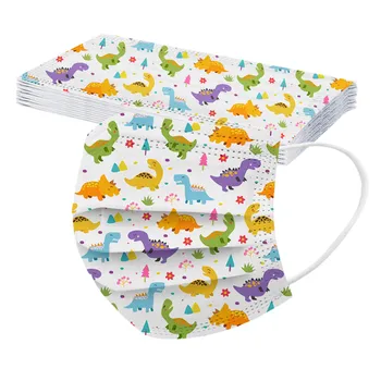 

40pc Children Three-layer Meltblown Cloth Disposable Outdoor 2020 New Printed Safety Protection Cover Large Stock Send Fast