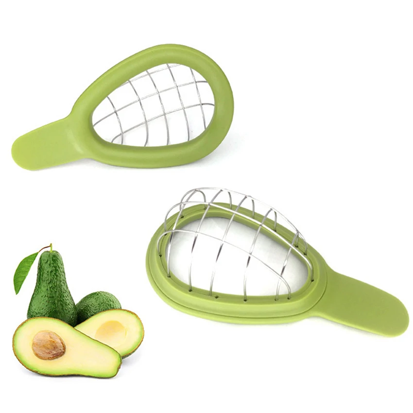 Проволока из нержавеющей стали авокадо Slicer куб машинка для нарезки