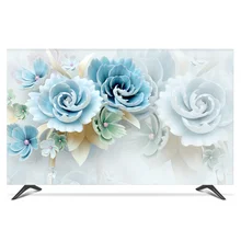 1"-80" 22 дюймов 75 дюймов экран lcd tv PC чехол декоративный капюшон занавеска пейзаж цветочный водонепроницаемый белый синий