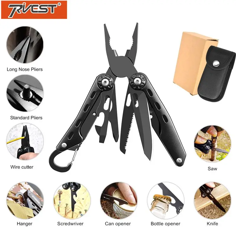 Billige Multitool Zange Abisolierzange Folding Messer Tasche Überleben Military Messer Multifunktionale Werkzeug Flasche Opener Schraubendreher bits