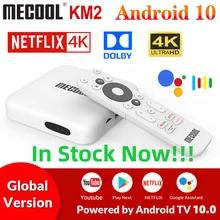 

Mecool KM2 Smart TV Box Android 10 Google Certified TVBox 2GB 8GB Dolby BT4.2 2T2R Dual Wifi Netflix 4K Prime Video Media Player