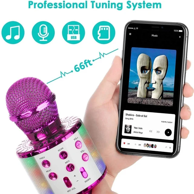 Fun Toys for 4-15 Year Old Girls, Handheld Karaoke Microphone for Kids Birthday Gifts for 8 9 10 11 Years Old Boys Girl 5