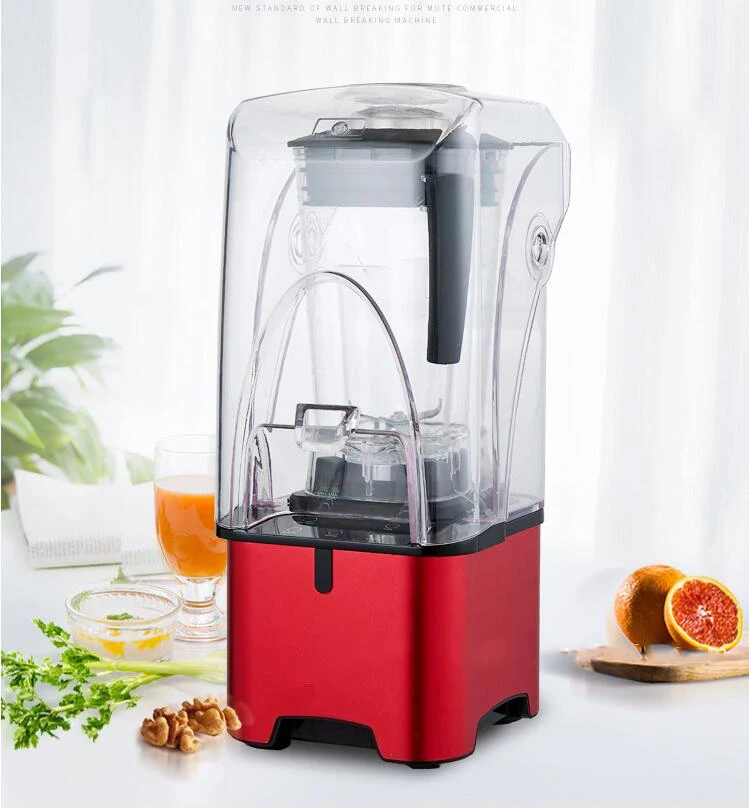 

Commercial Ice Crushers with mute cover smoothies machine for milk tea shop sauce juicing Milkshake machine grinding machine