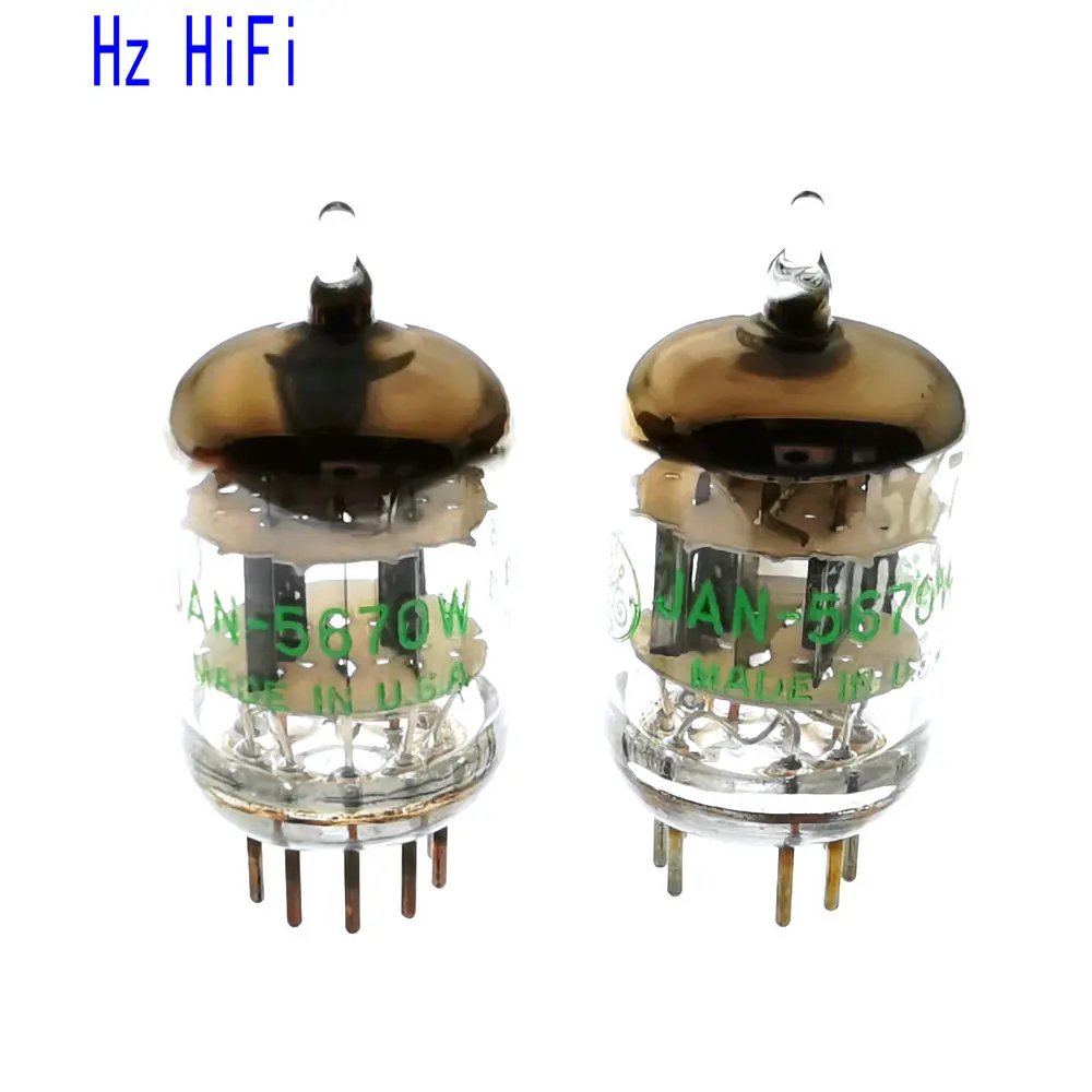 2 шт. 5670 вакуумная трубка Hifi аудио JAN 5607W США GE5607W Замена 6N3 6H3n 2C51|Операционные