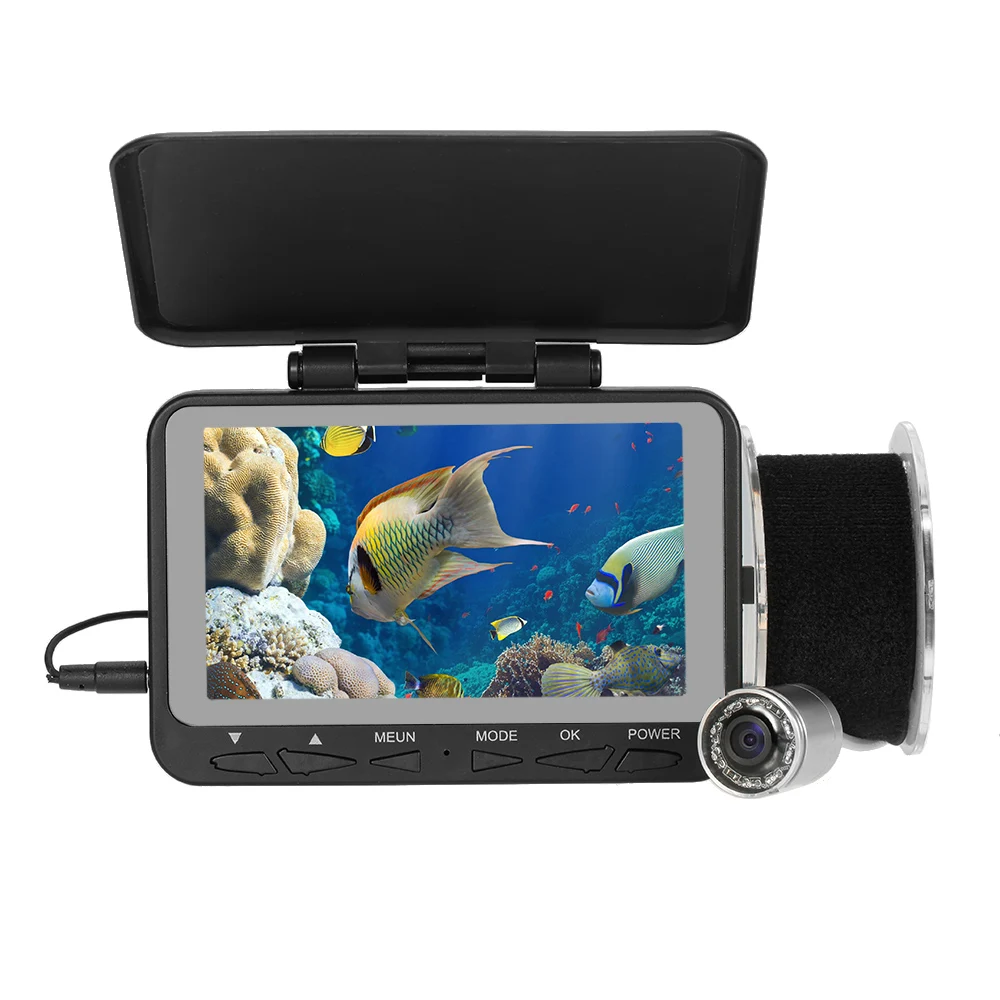 

Fish Finder Camera Angle Waterproof Underwater 1000TVL 4.3" LCD Video Record 15m Cable Fishing Camera
