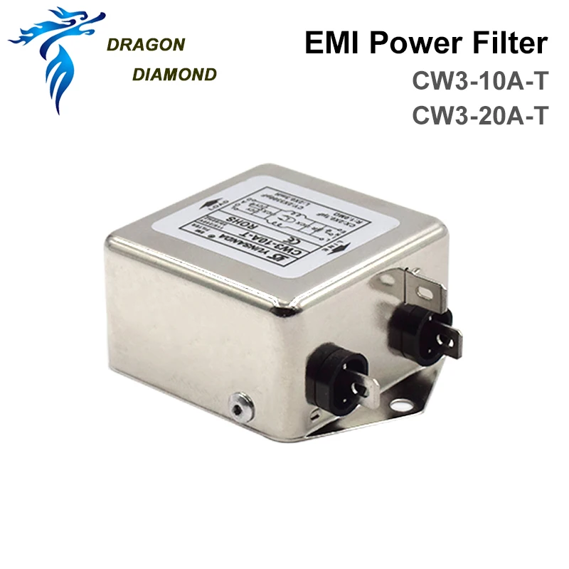 Дракон алмаз Мощность EMI фильтр однофазный Хонда переменного тока 115V / 250V 10A 50/60HZ