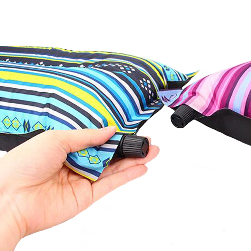 Ультра-Портативные Надувные наружные подушки ПВХ нейлон автоматическая подушка для шеи для сна автомобильные аксессуары для путешествий 45*30 см