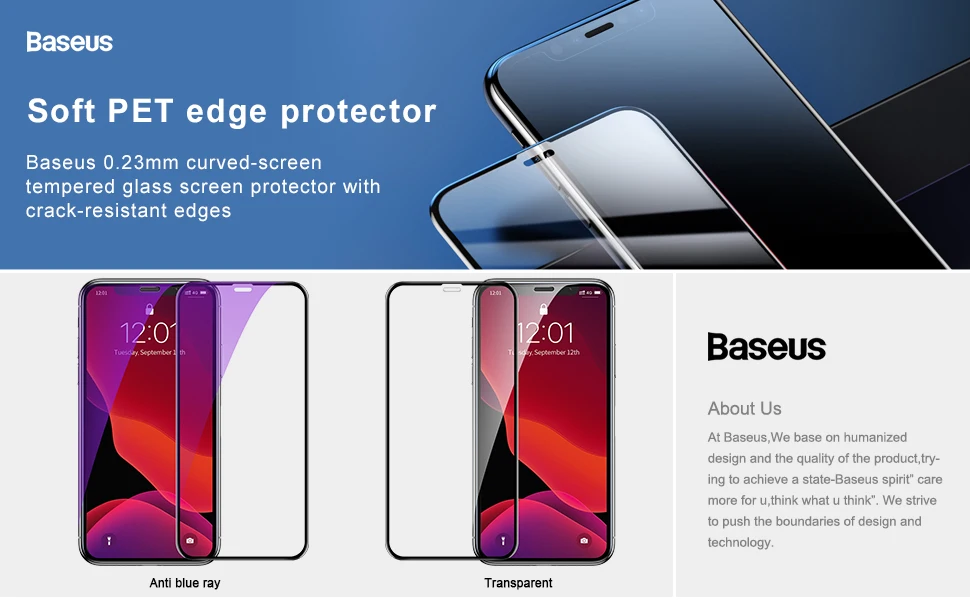 Baseus 0,23 мм Защита экрана для iPhone 11 Pro Max защита конфиденциальности полное покрытие закаленное стекло пленка для iPhone Xs Max Xr X