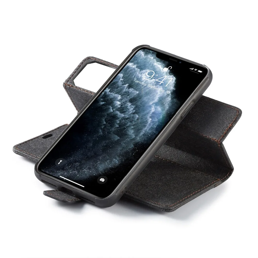 Чехол из крафт-бумаги для iPhone 11 Pro Max, откидной Чехол для телефона, съемный чехол для iPhone 11 Pro, чехол-кошелек