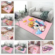 Детская комната мультфильм ковер Единорог серии 3D печатных ковры для гостиной спальни области ковер на заказ милый принцесса детский коврик для ползания