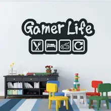 Геймер жизни поколения резные съемные прохладные настенные наклейки гостиной спальни диван стены Настраиваемые