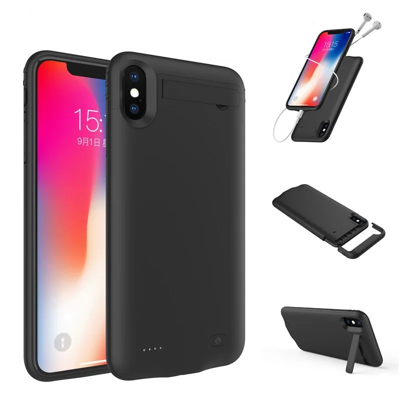 4200/5200 мАч чехол для резервного зарядного устройства для iPhone XS Max портативный внешний аккумулятор чехол для iPhone XR Внешний Аккумулятор Чехол